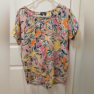 HEIMISH USA Multicolor Leaf Print Blouse